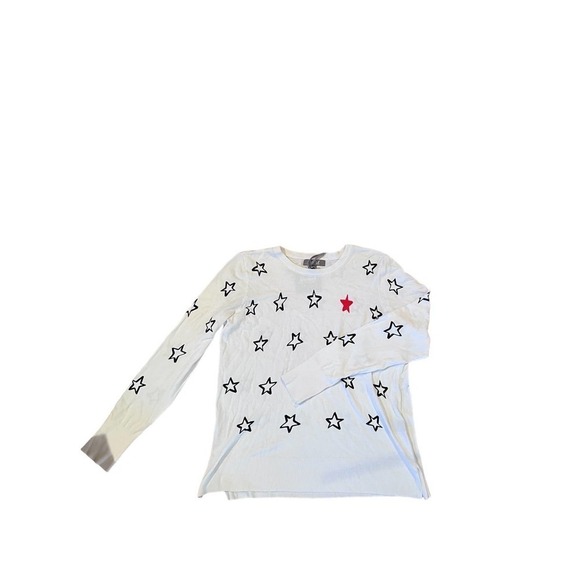 NWT Marled white star sweater sz Large - Picture 2 of 8